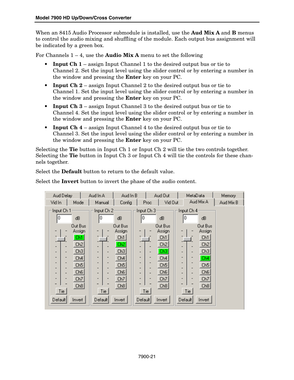 Ensemble Designs 7900 HD Up/Down/Cross Converter User Manual | Page 21 / 47