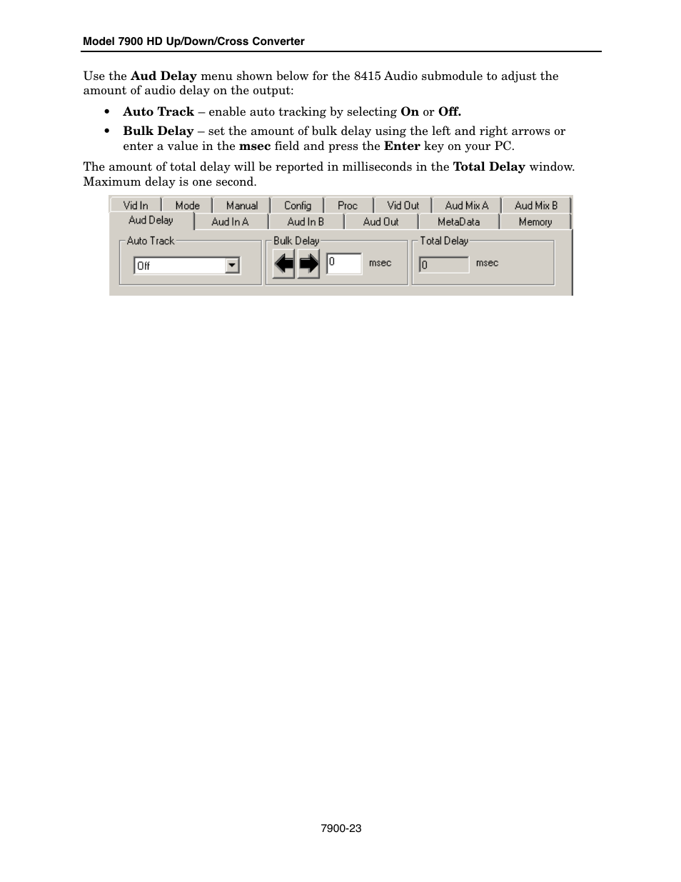 Ensemble Designs 7900 HD Up/Down/Cross Converter User Manual | Page 23 / 47