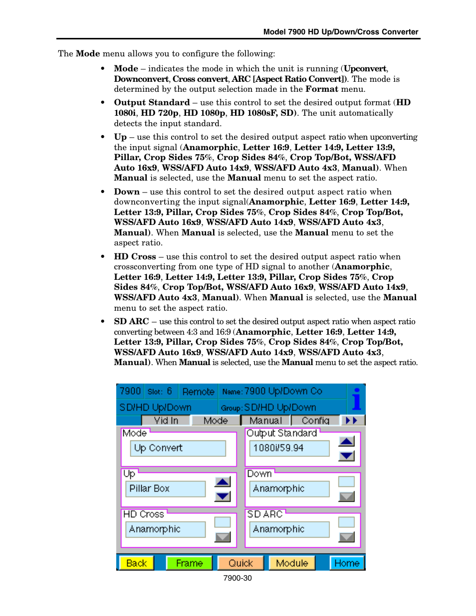Ensemble Designs 7900 HD Up/Down/Cross Converter User Manual | Page 30 / 47