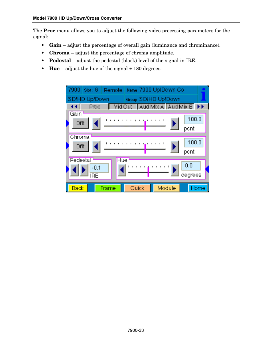 Ensemble Designs 7900 HD Up/Down/Cross Converter User Manual | Page 33 / 47