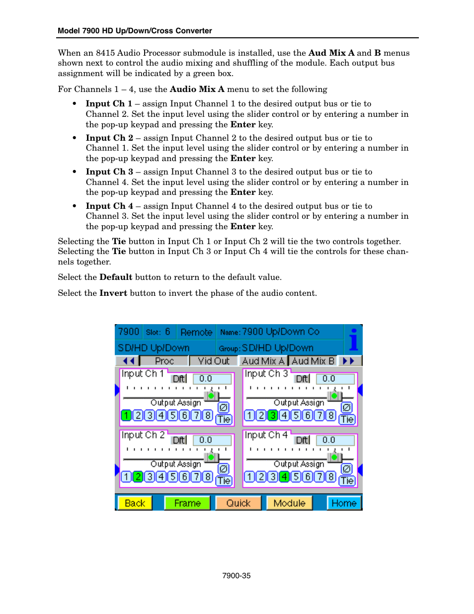 Ensemble Designs 7900 HD Up/Down/Cross Converter User Manual | Page 35 / 47