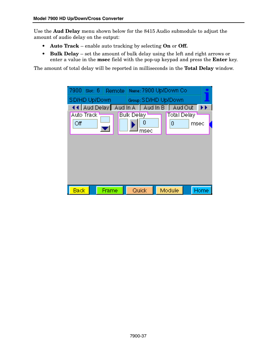 Ensemble Designs 7900 HD Up/Down/Cross Converter User Manual | Page 37 / 47