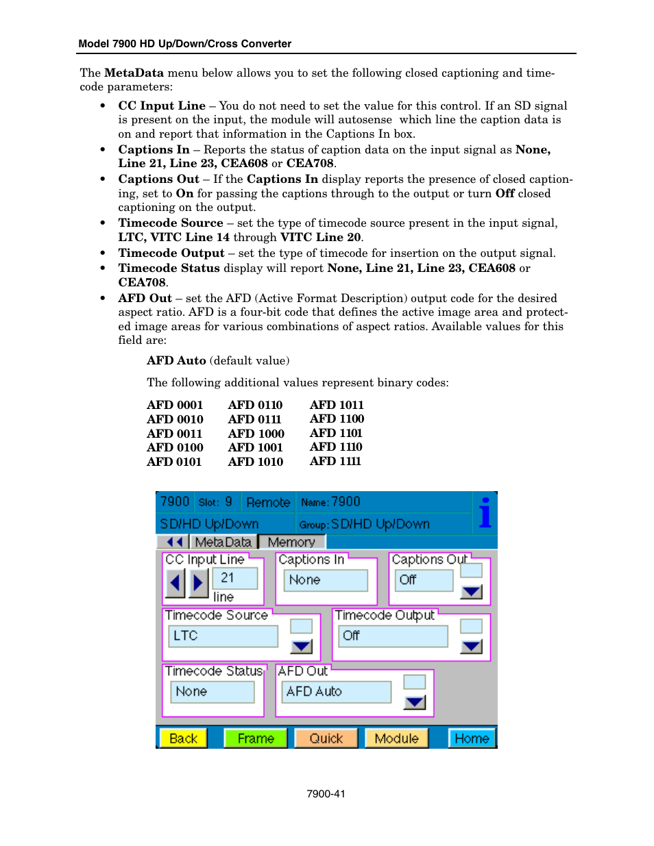 Ensemble Designs 7900 HD Up/Down/Cross Converter User Manual | Page 41 / 47