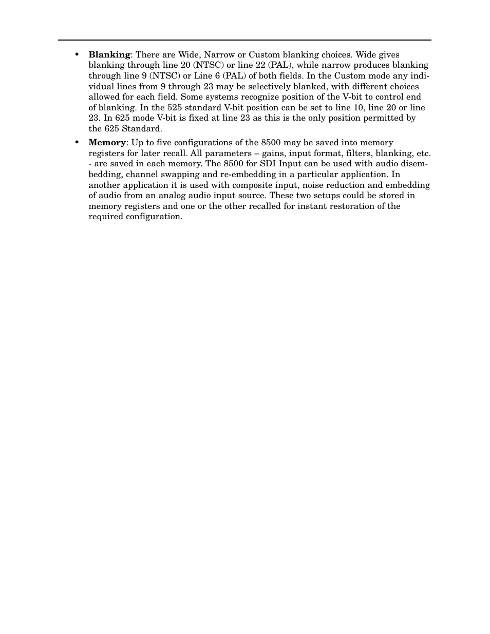 Ensemble Designs 8500 Composite / SD Legalizer and Video Processing Frame Sync User Manual | Page 16 / 76