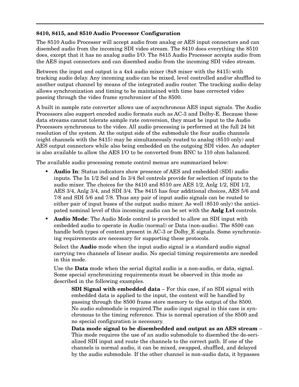 Ensemble Designs 8500 Composite / SD Legalizer and Video Processing Frame Sync User Manual | Page 17 / 76