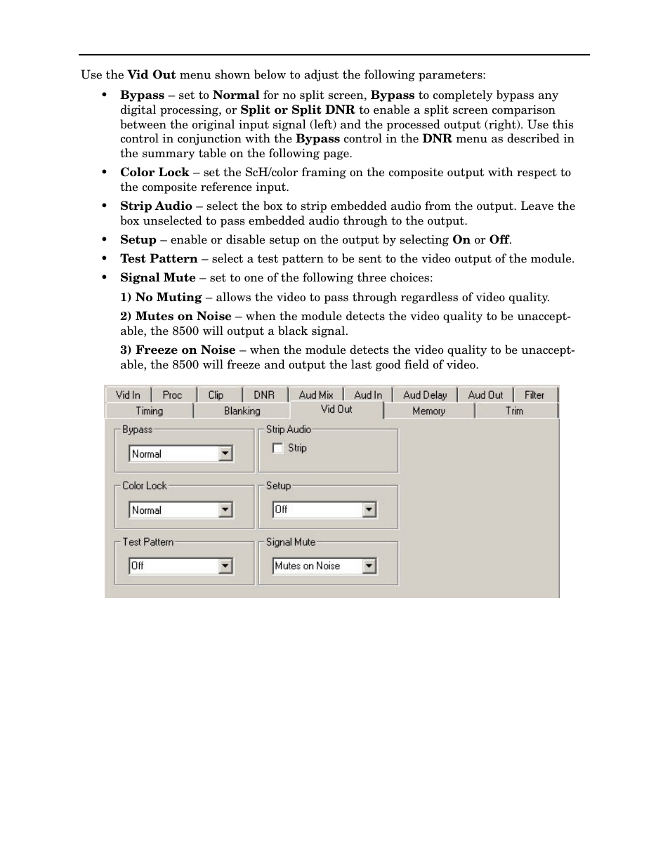 Ensemble Designs 8500 Composite / SD Legalizer and Video Processing Frame Sync User Manual | Page 44 / 76