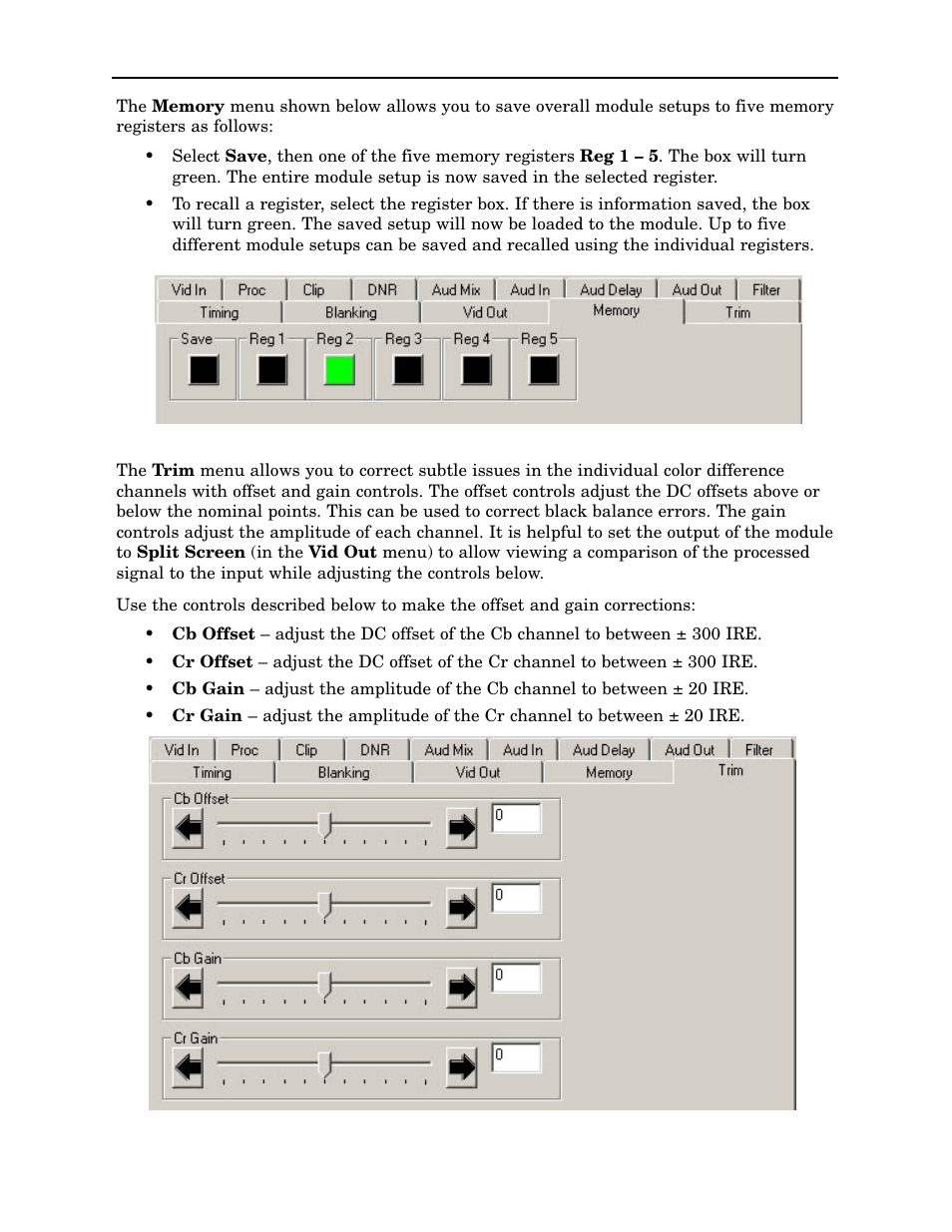Ensemble Designs 8500 Composite / SD Legalizer and Video Processing Frame Sync User Manual | Page 46 / 76