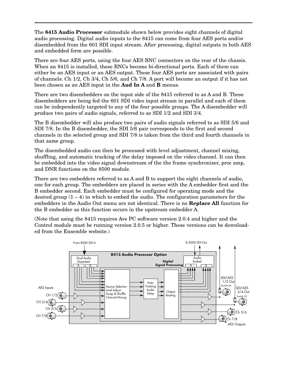 Ensemble Designs 8500 Composite / SD Legalizer and Video Processing Frame Sync User Manual | Page 5 / 76