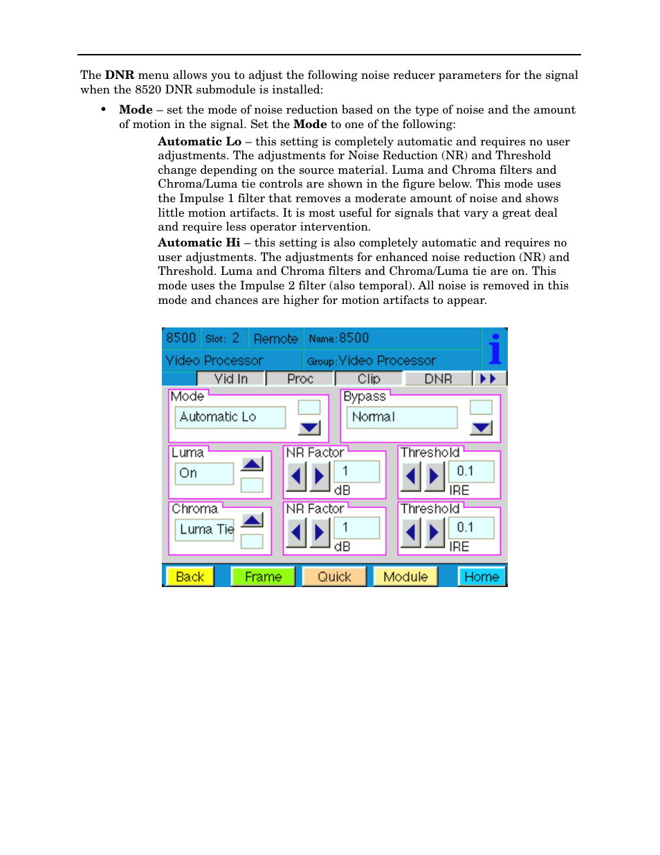 Ensemble Designs 8500 Composite / SD Legalizer and Video Processing Frame Sync User Manual | Page 50 / 76