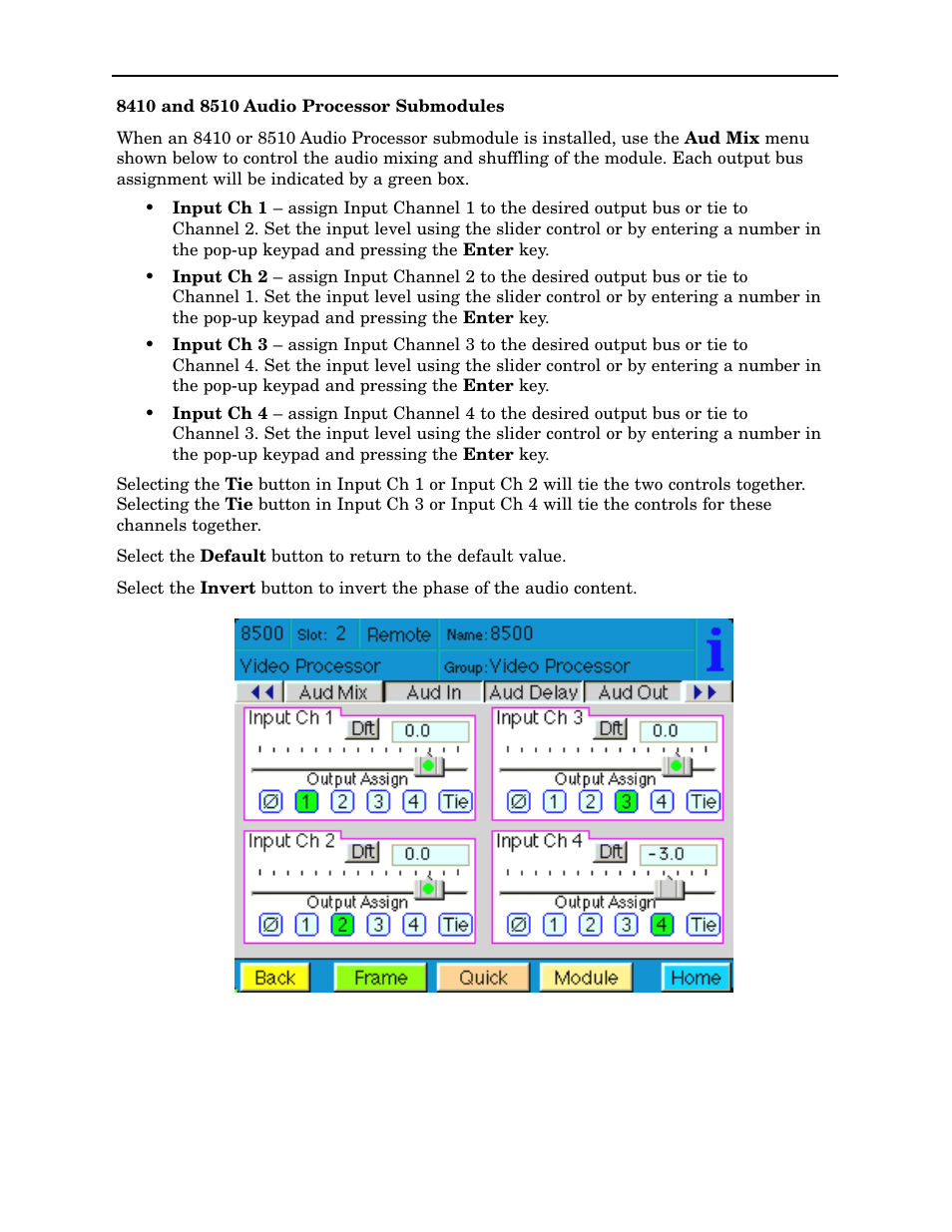 Ensemble Designs 8500 Composite / SD Legalizer and Video Processing Frame Sync User Manual | Page 53 / 76