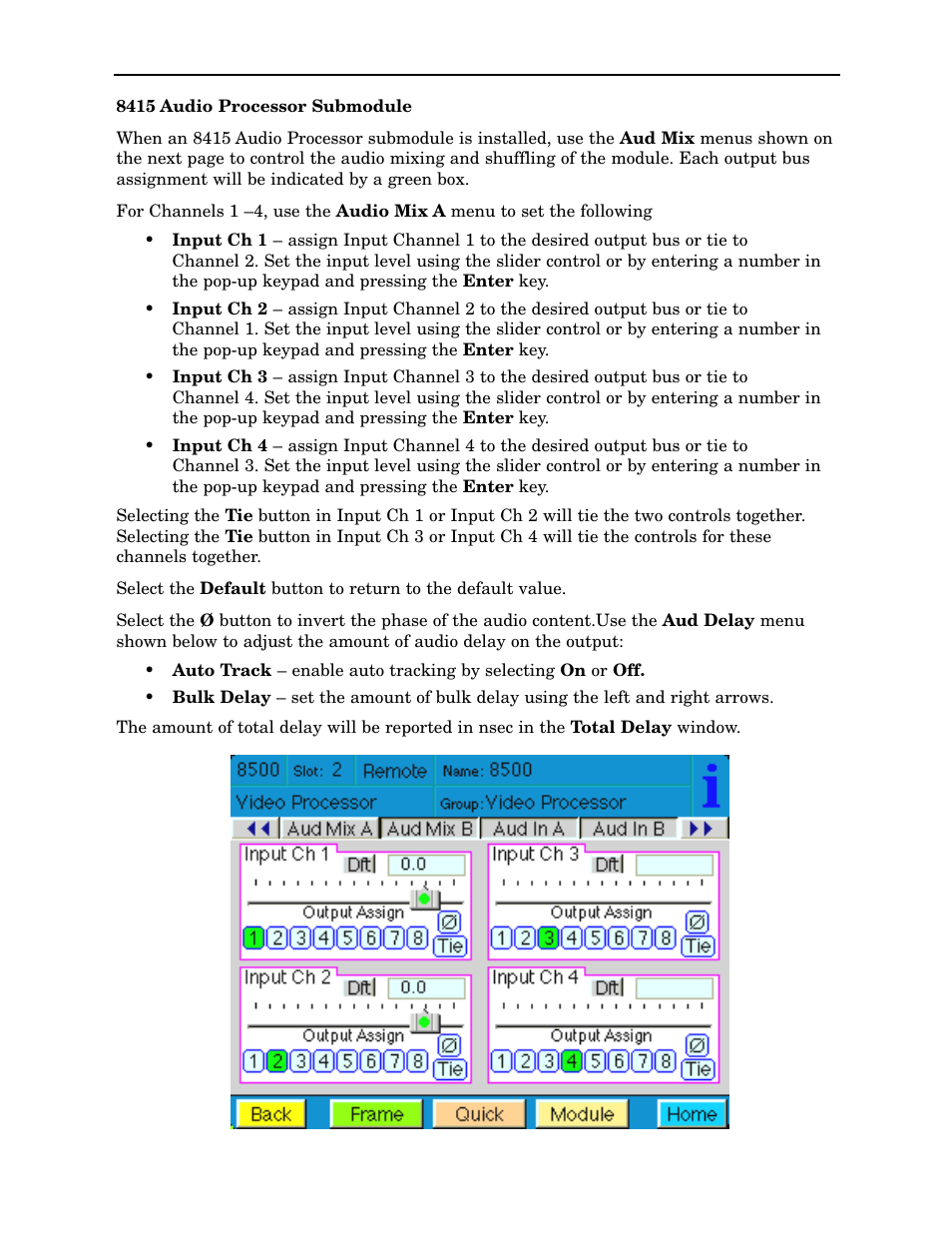 Ensemble Designs 8500 Composite / SD Legalizer and Video Processing Frame Sync User Manual | Page 55 / 76