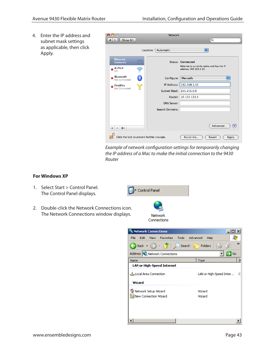 Ensemble Designs 9430 Flexible Matrix Router for 3G / HD / SD / ASI User Manual | Page 43 / 138