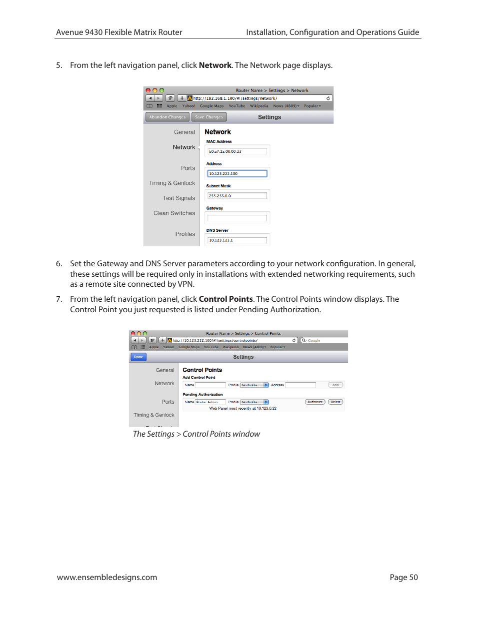 Ensemble Designs 9430 Flexible Matrix Router for 3G / HD / SD / ASI User Manual | Page 50 / 138