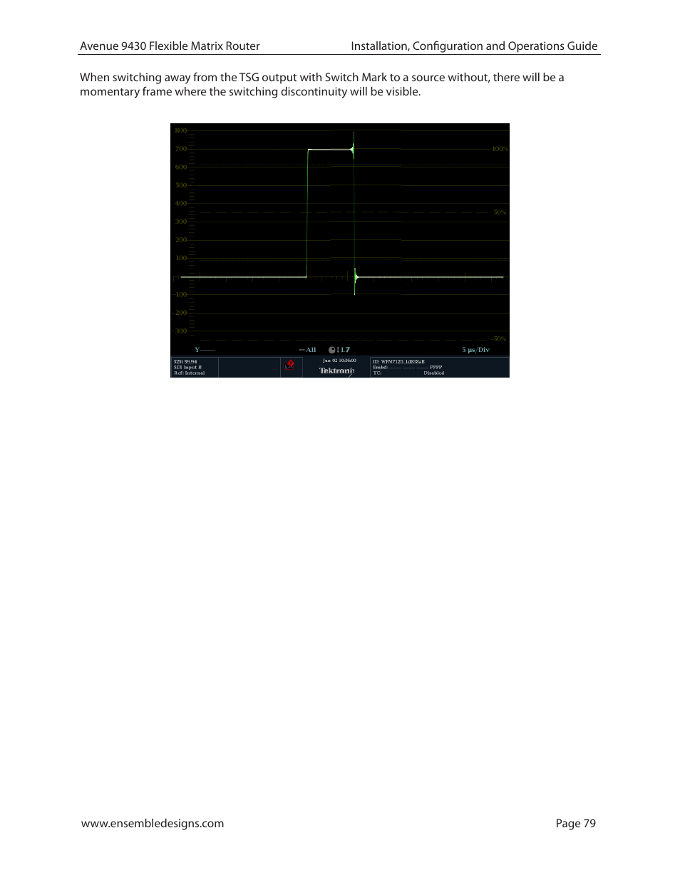 Ensemble Designs 9430 Flexible Matrix Router for 3G / HD / SD / ASI User Manual | Page 79 / 138