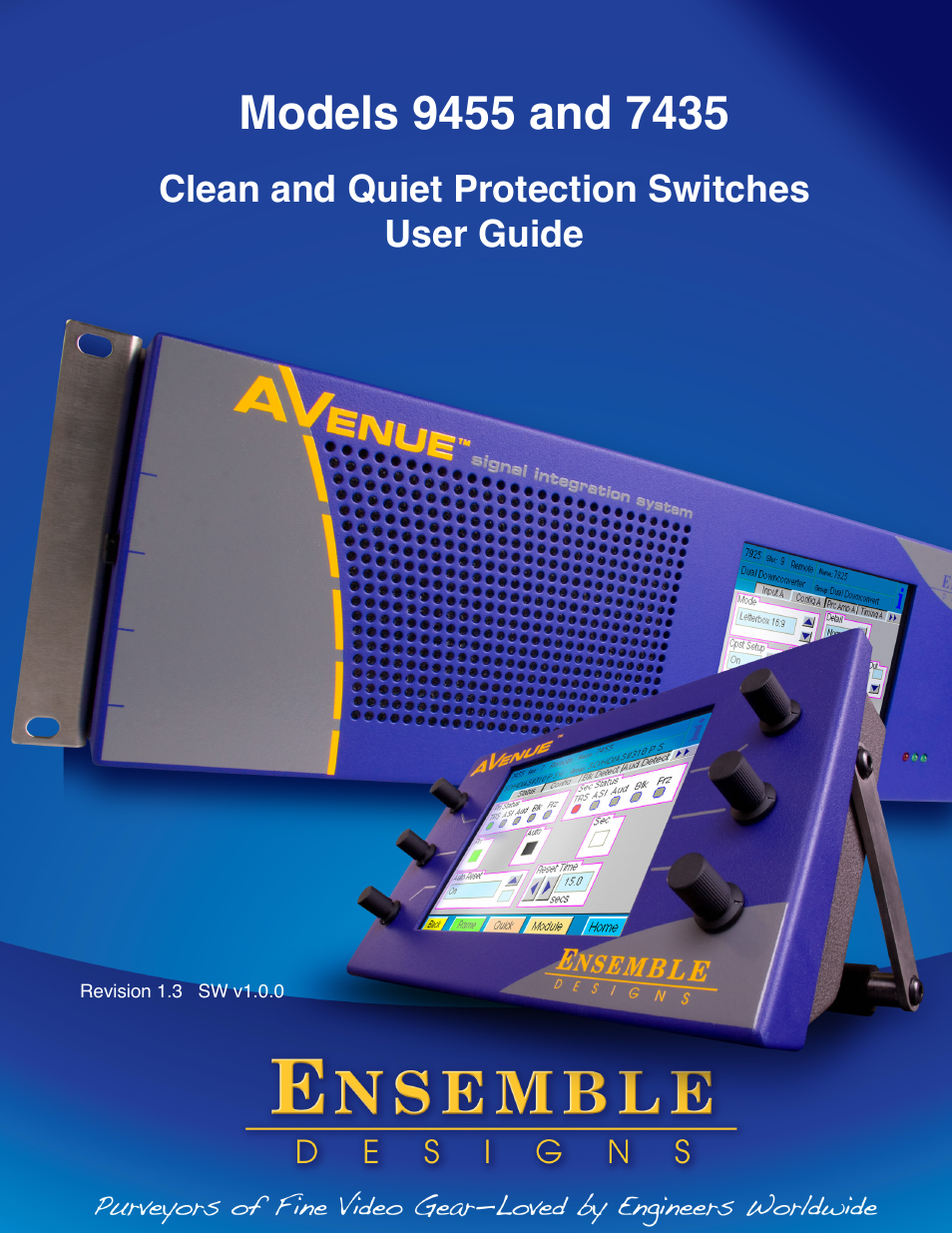 Ensemble Designs 9455 3G Clean and Quiet Protection Switch User Manual | 64 pages