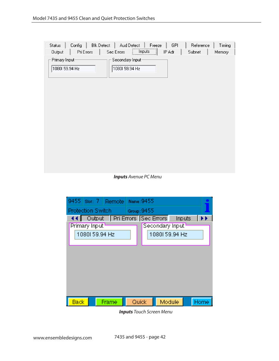 Ensemble Designs 9455 3G Clean and Quiet Protection Switch User Manual | Page 42 / 64