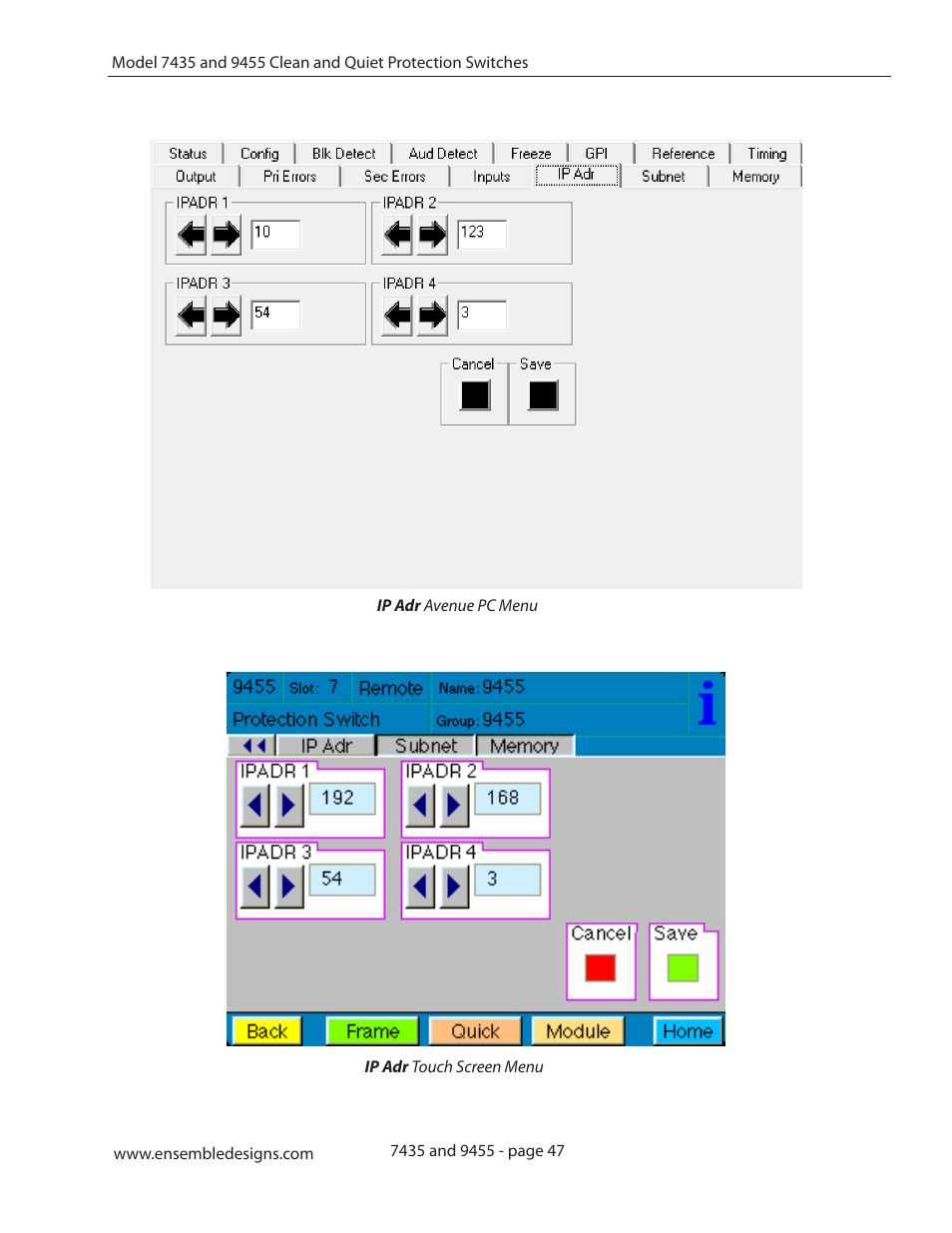 Ensemble Designs 9455 3G Clean and Quiet Protection Switch User Manual | Page 47 / 64