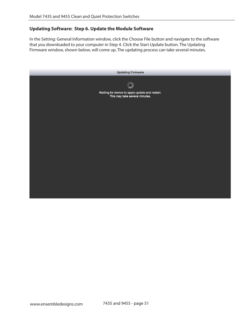 Ensemble Designs 9455 3G Clean and Quiet Protection Switch User Manual | Page 51 / 64
