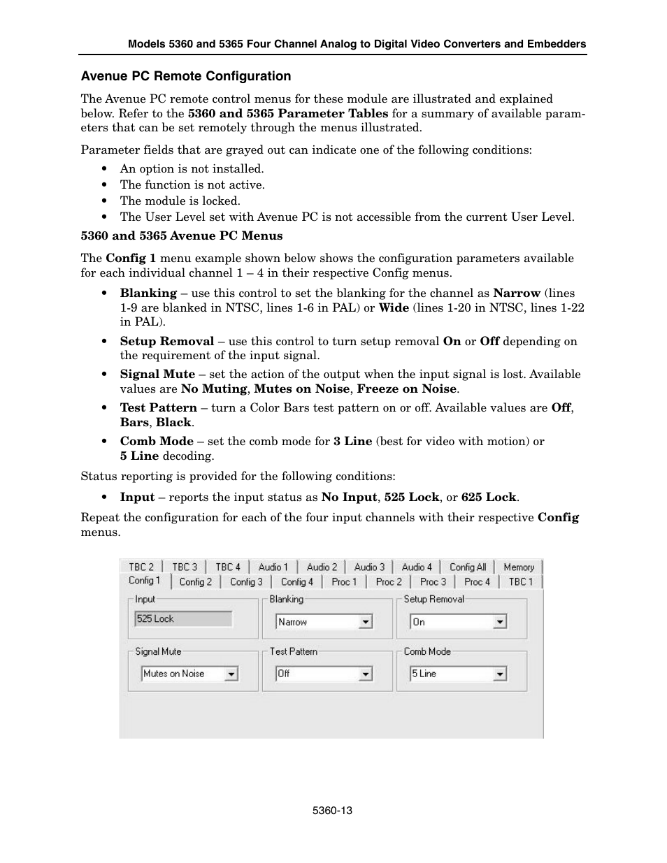 Ensemble Designs 5360 Four Channel Analog to Digital Video Converters and Embedders User Manual | Page 13 / 24