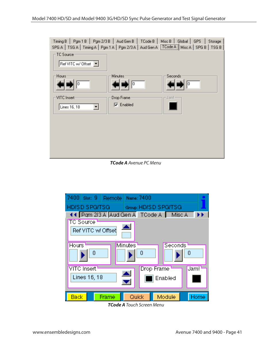 Ensemble Designs 9400 3G Test Signal and Sync Pulse Generator User Manual | Page 41 / 82