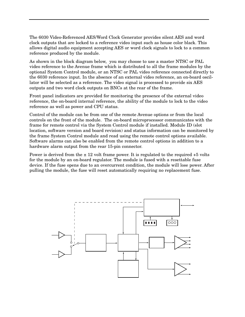 Ensemble Designs 6030 Video-Reference AES/ Word Clock Generator User Manual | Page 2 / 15