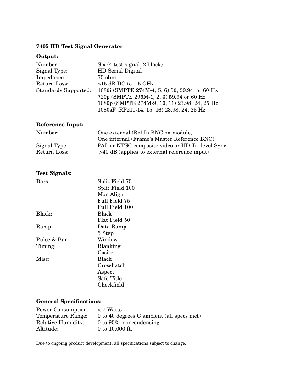 Ensemble Designs 7405 HD Test Signal Generator User Manual | Page 16 / 20
