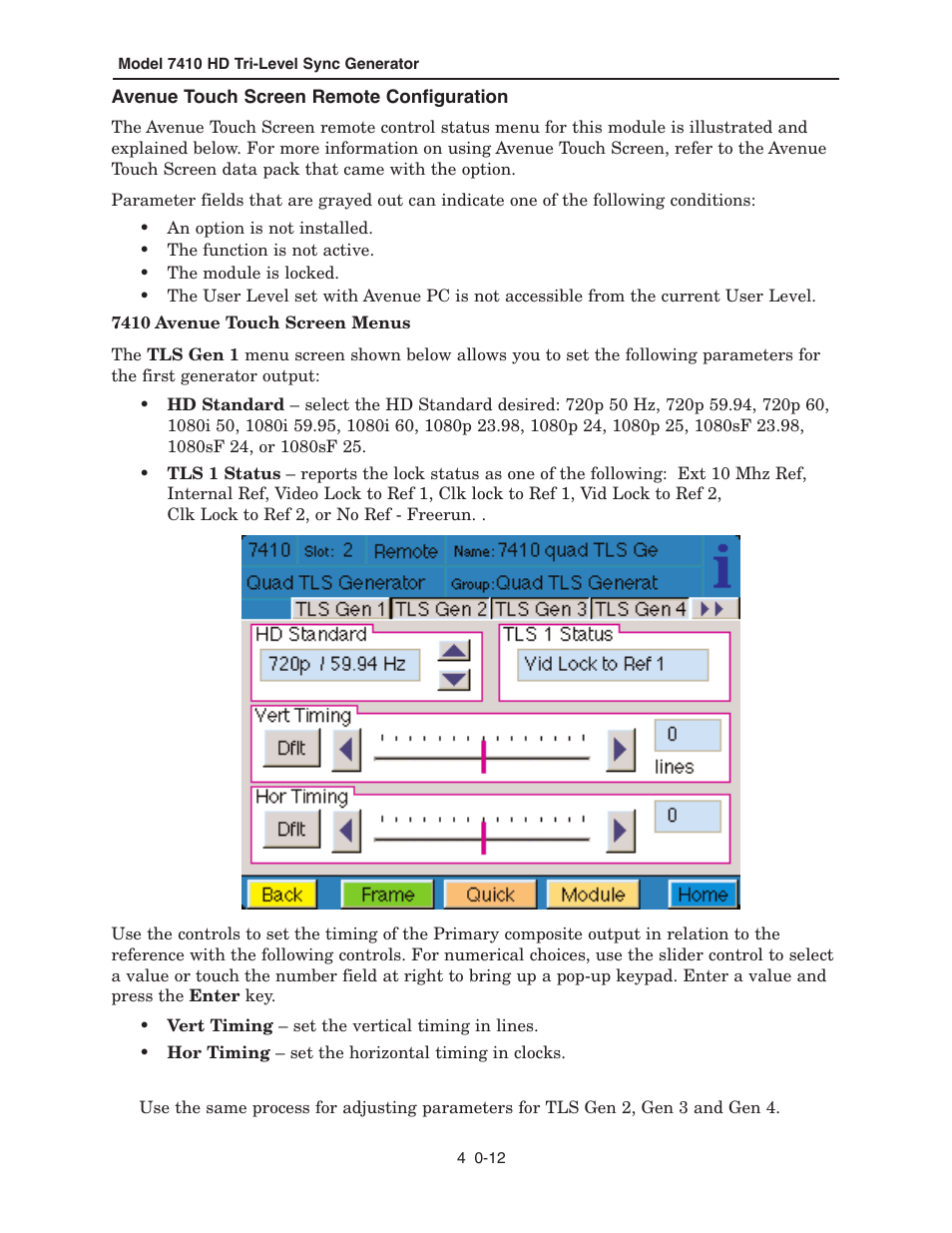 Ensemble Designs 7410 Quad HD Tri-Level Sync Generator User Manual | Page 12 / 16