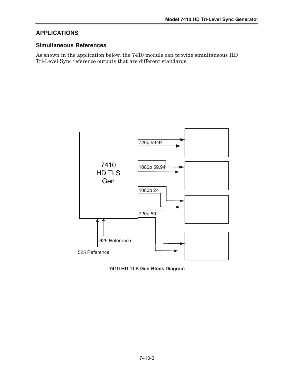 7410 hd tls gen | Ensemble Designs 7410 Quad HD Tri-Level Sync Generator User Manual | Page 3 / 16