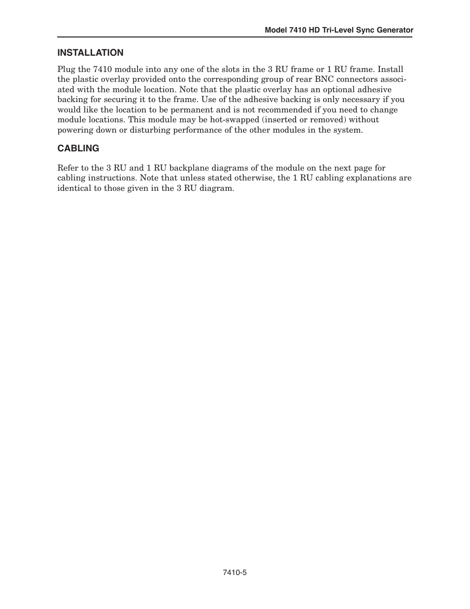 Ensemble Designs 7410 Quad HD Tri-Level Sync Generator User Manual | Page 5 / 16