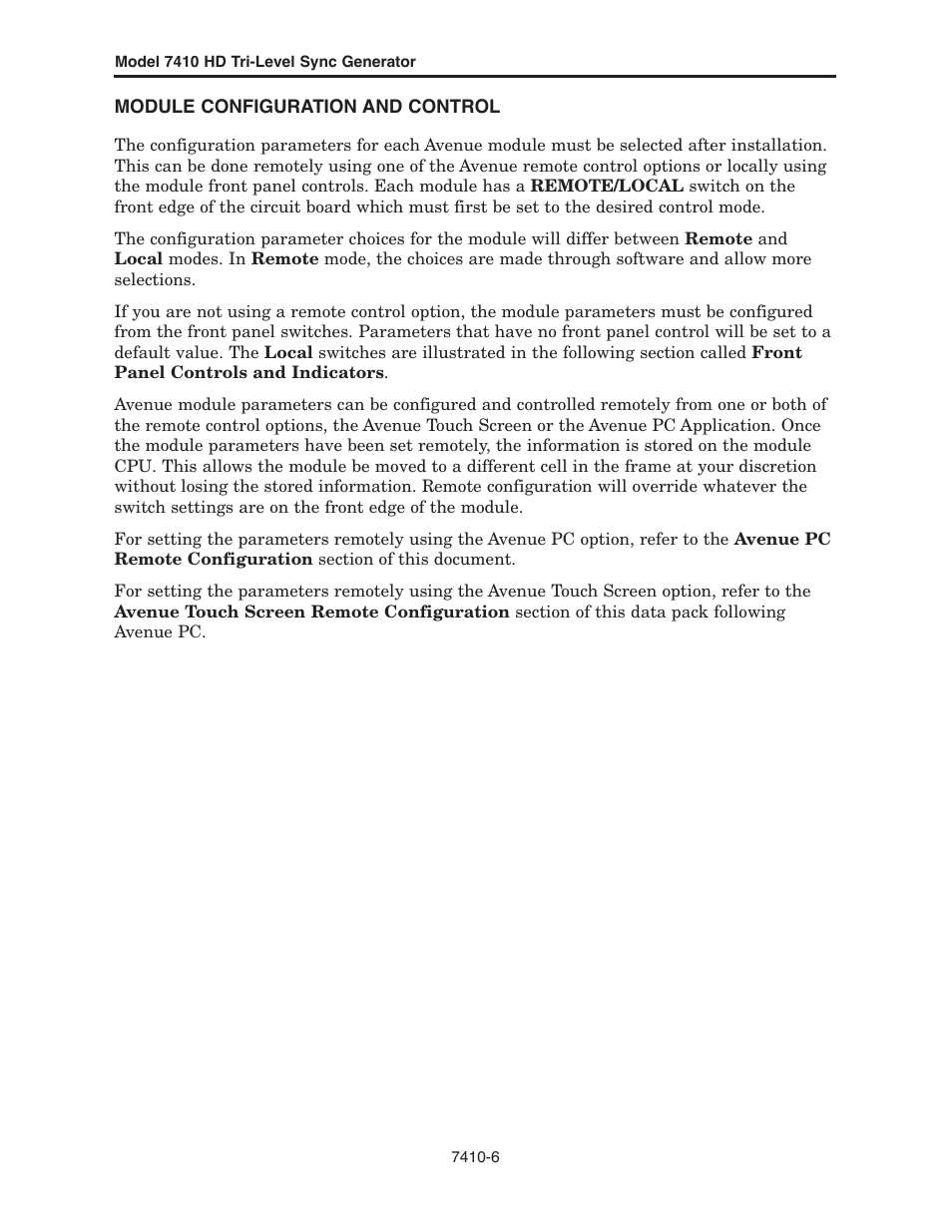 Ensemble Designs 7410 Quad HD Tri-Level Sync Generator User Manual | Page 6 / 16