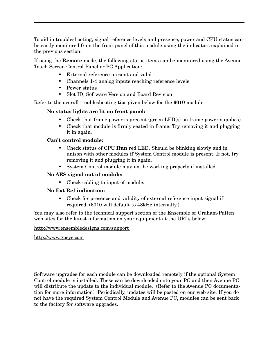 Ensemble Designs 6010 Four Channel 24-bit Audio ADC User Manual | Page 17 / 19