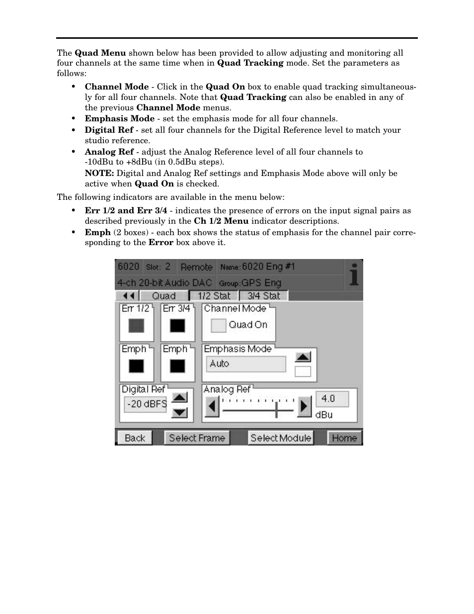 Ensemble Designs 6020 Four Channel 24-bit Audio DAC User Manual | Page 20 / 26
