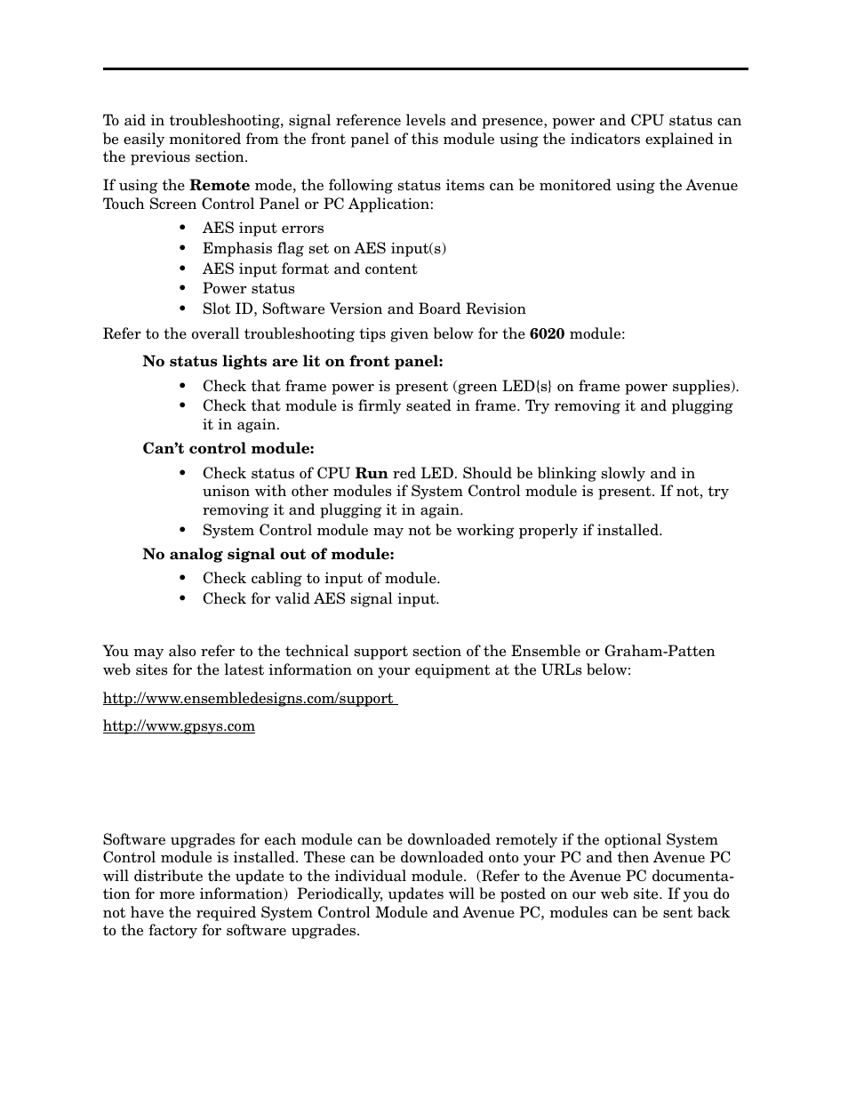 Ensemble Designs 6020 Four Channel 24-bit Audio DAC User Manual | Page 24 / 26