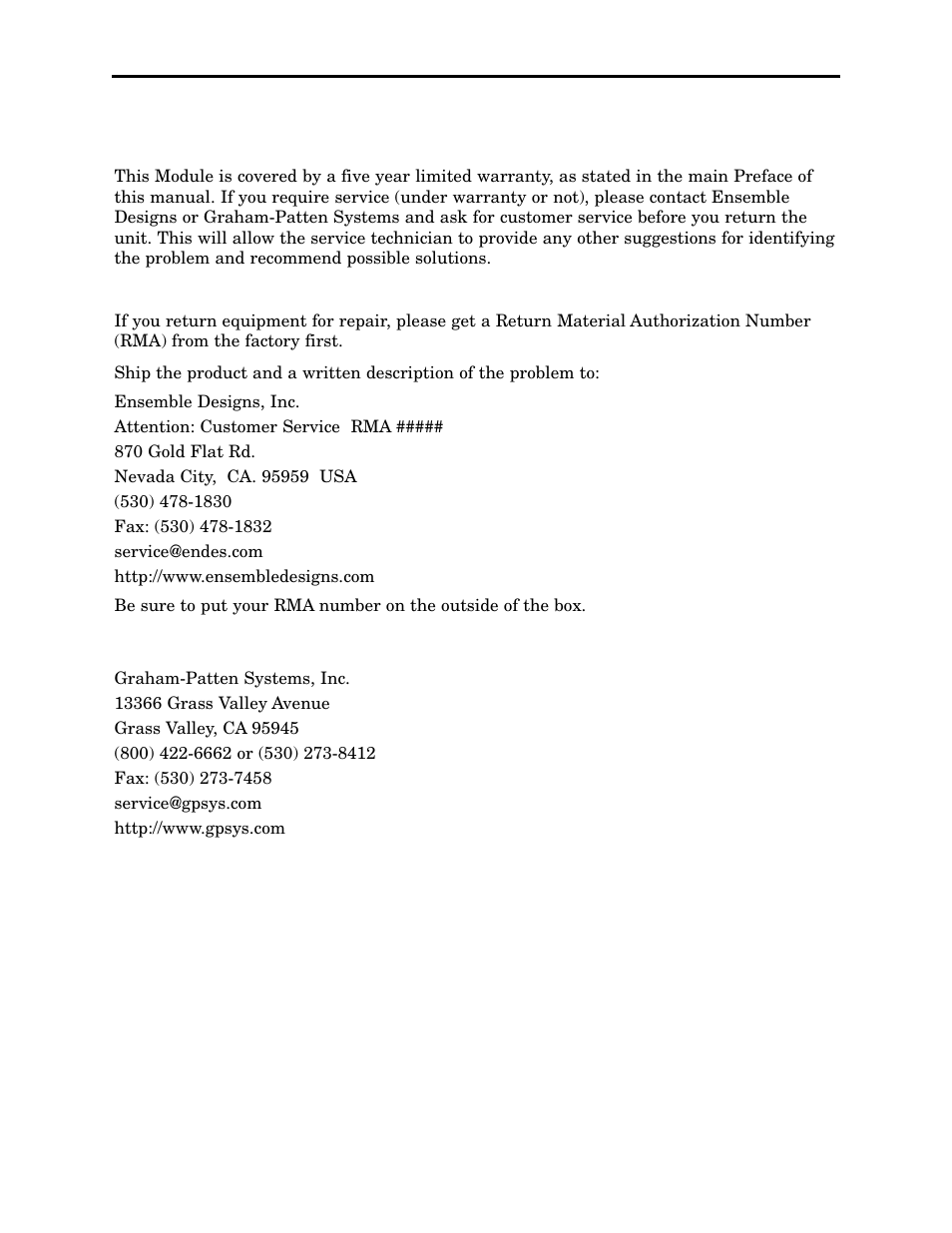 Ensemble Designs 6020 Four Channel 24-bit Audio DAC User Manual | Page 25 / 26