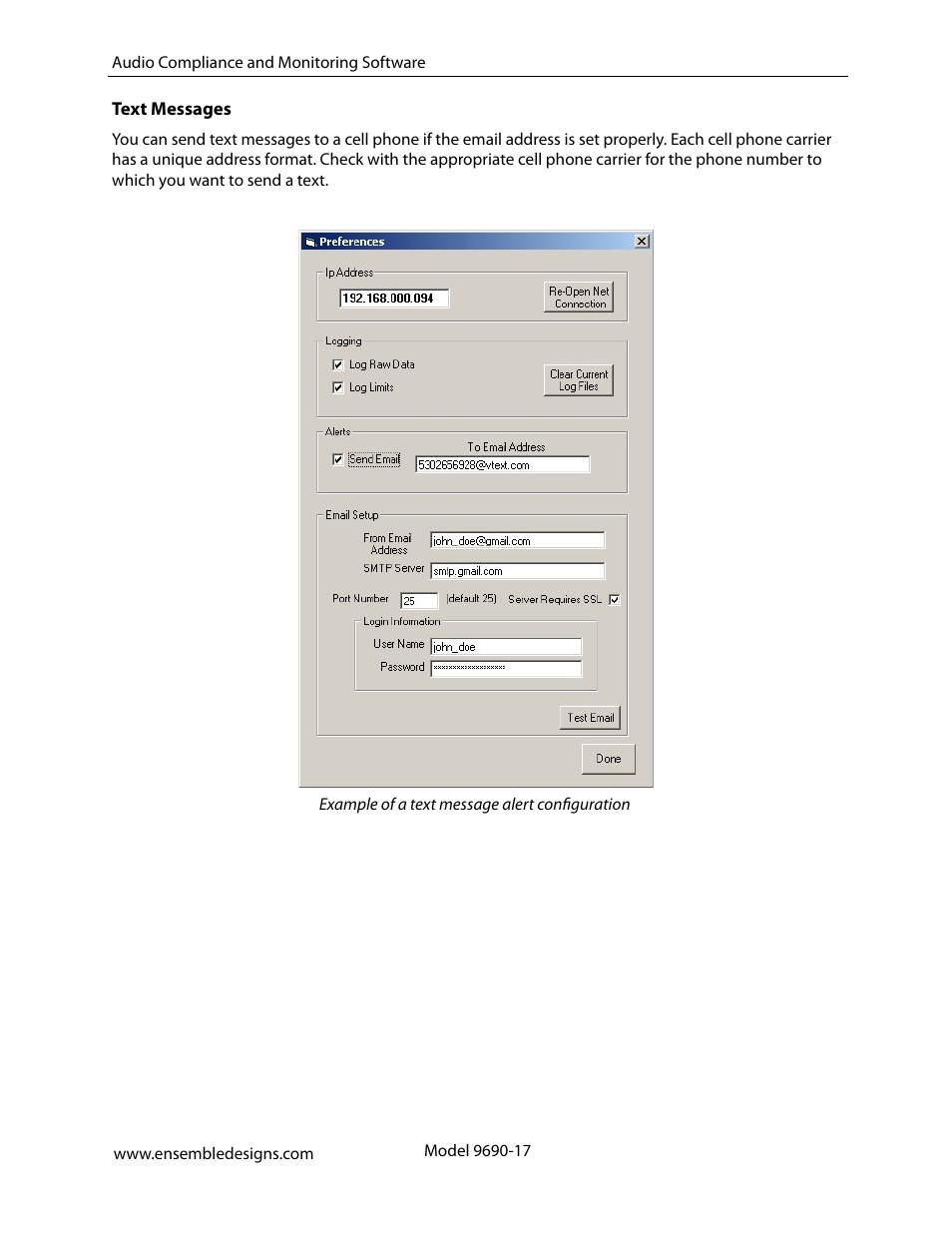 Ensemble Designs 9670 Audio Automatic Gain and Loudness Control and 9690 Audio Compliance and Monitoring Software User Manual | Page 17 / 18
