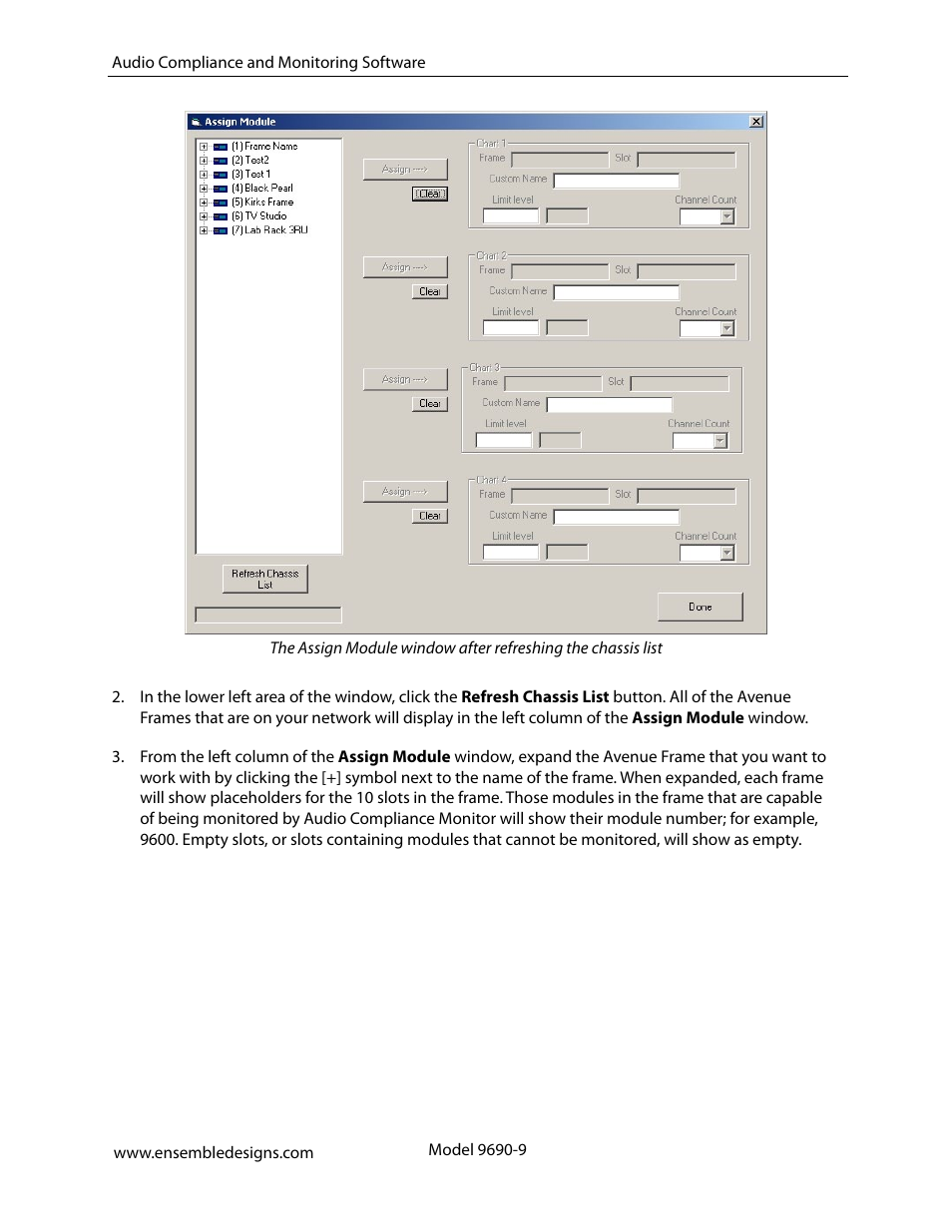Ensemble Designs 9670 Audio Automatic Gain and Loudness Control and 9690 Audio Compliance and Monitoring Software User Manual | Page 9 / 18