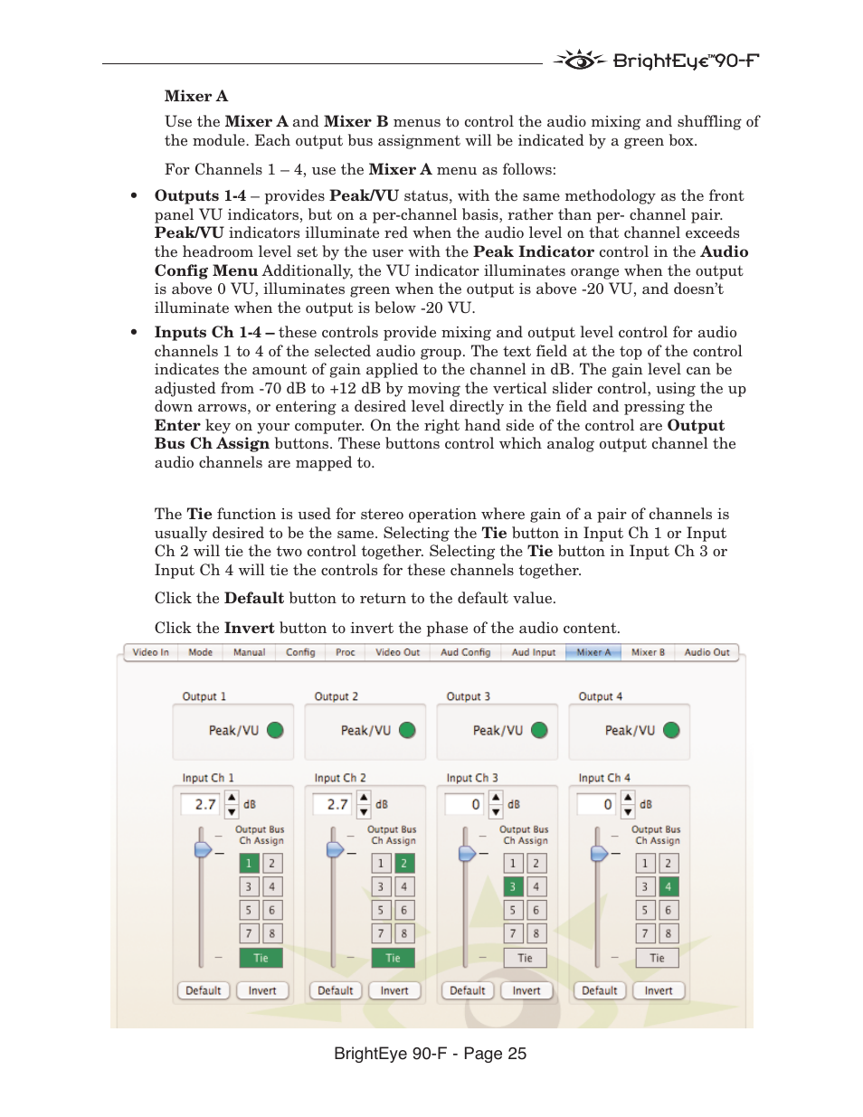 Ensemble Designs BrightEye 90-F HD Up/Down Cross Converter and ARC with AES Audio and Optical Output User Manual | Page 25 / 41