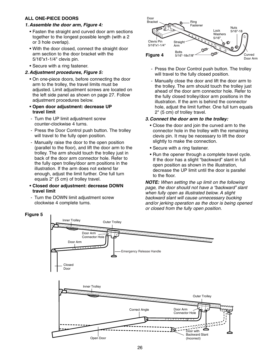 All one-piece doors | Chamberlain 9950D User Manual | Page 26 / 40