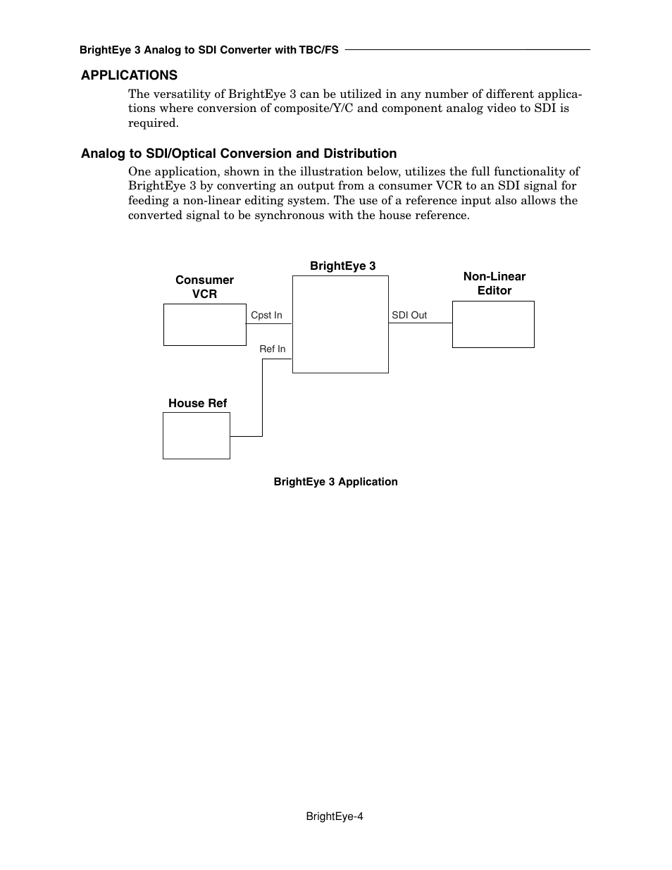 Ensemble Designs BrightEye 3 Analog to SDI Converter with TBC and Frame Sync User Manual | Page 4 / 22