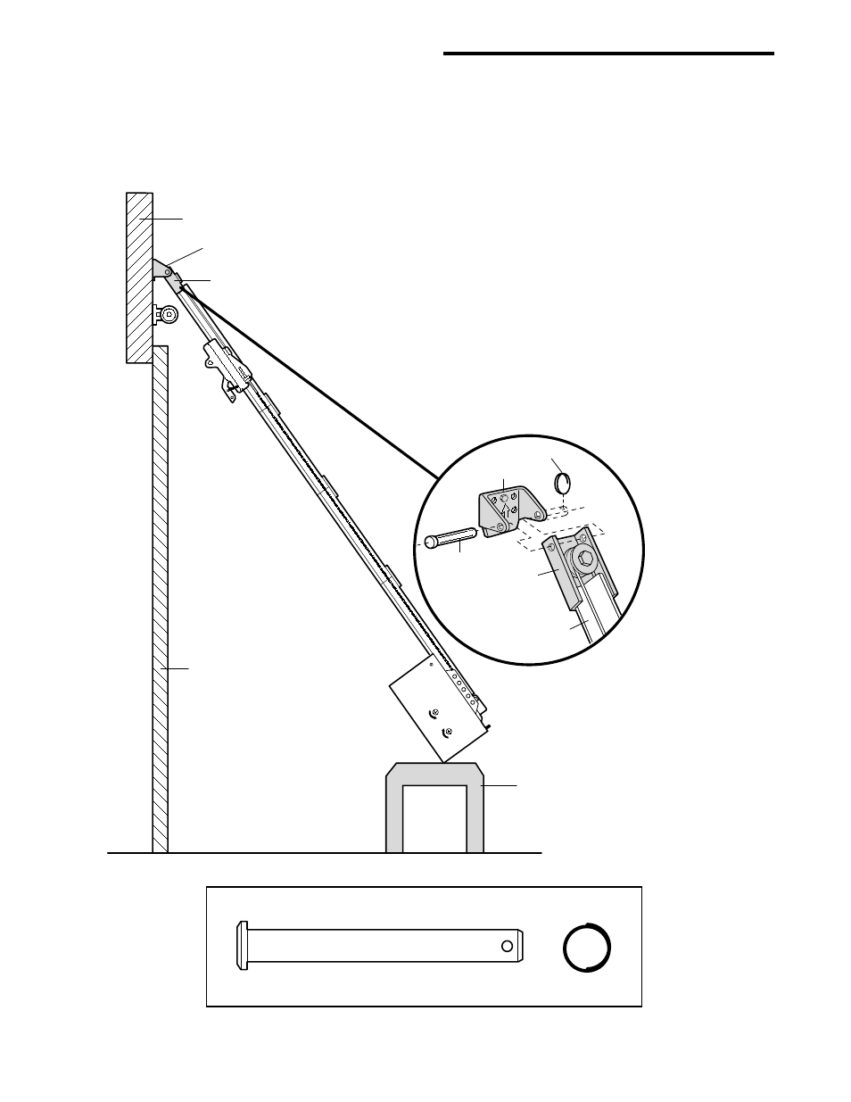 Attach the t-rail to the header bracket, Installation step 3 | Chamberlain CG40 User Manual | Page 15 / 40