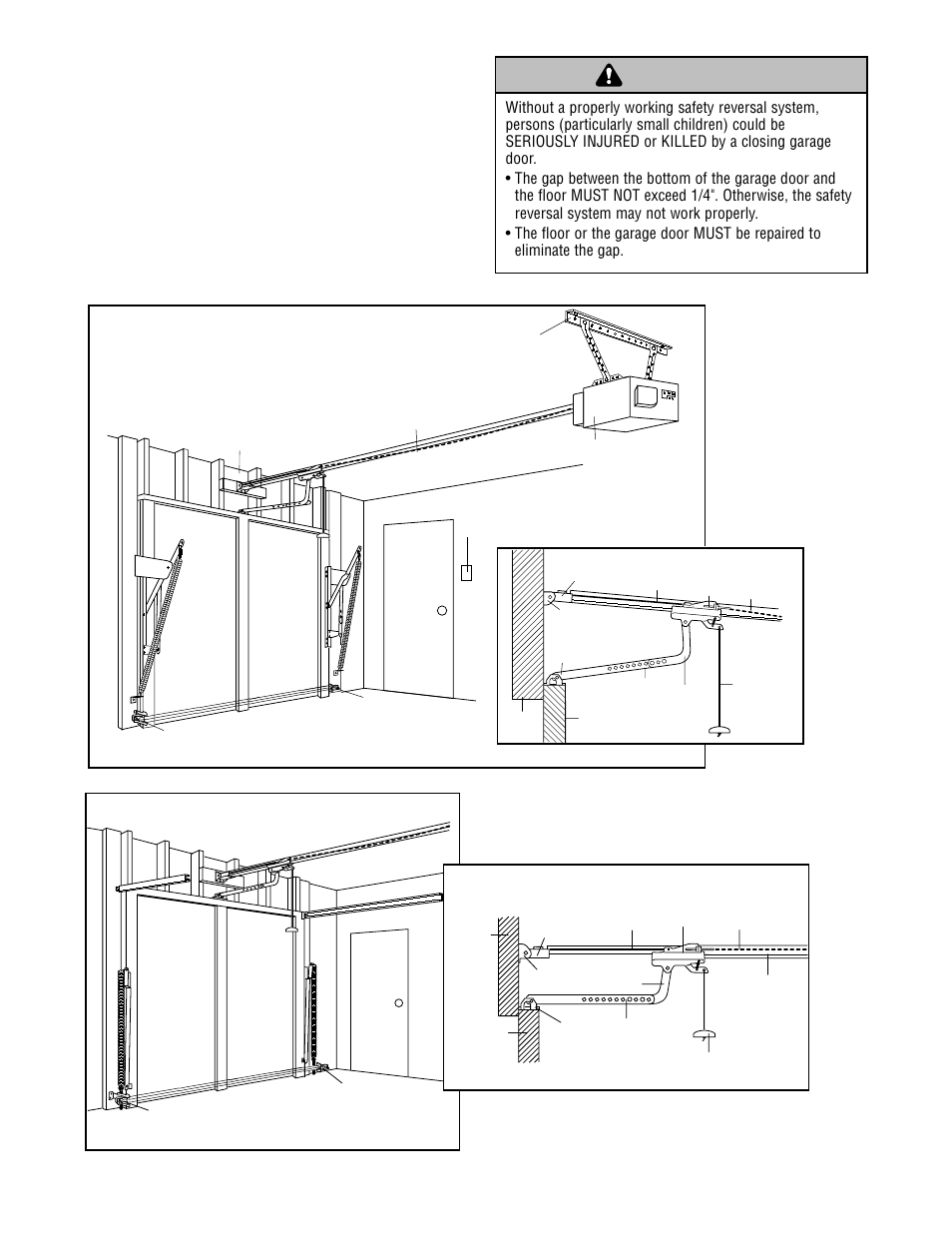 Warning caution warning warning, Planning (continued) | Chamberlain CG40 User Manual | Page 5 / 40