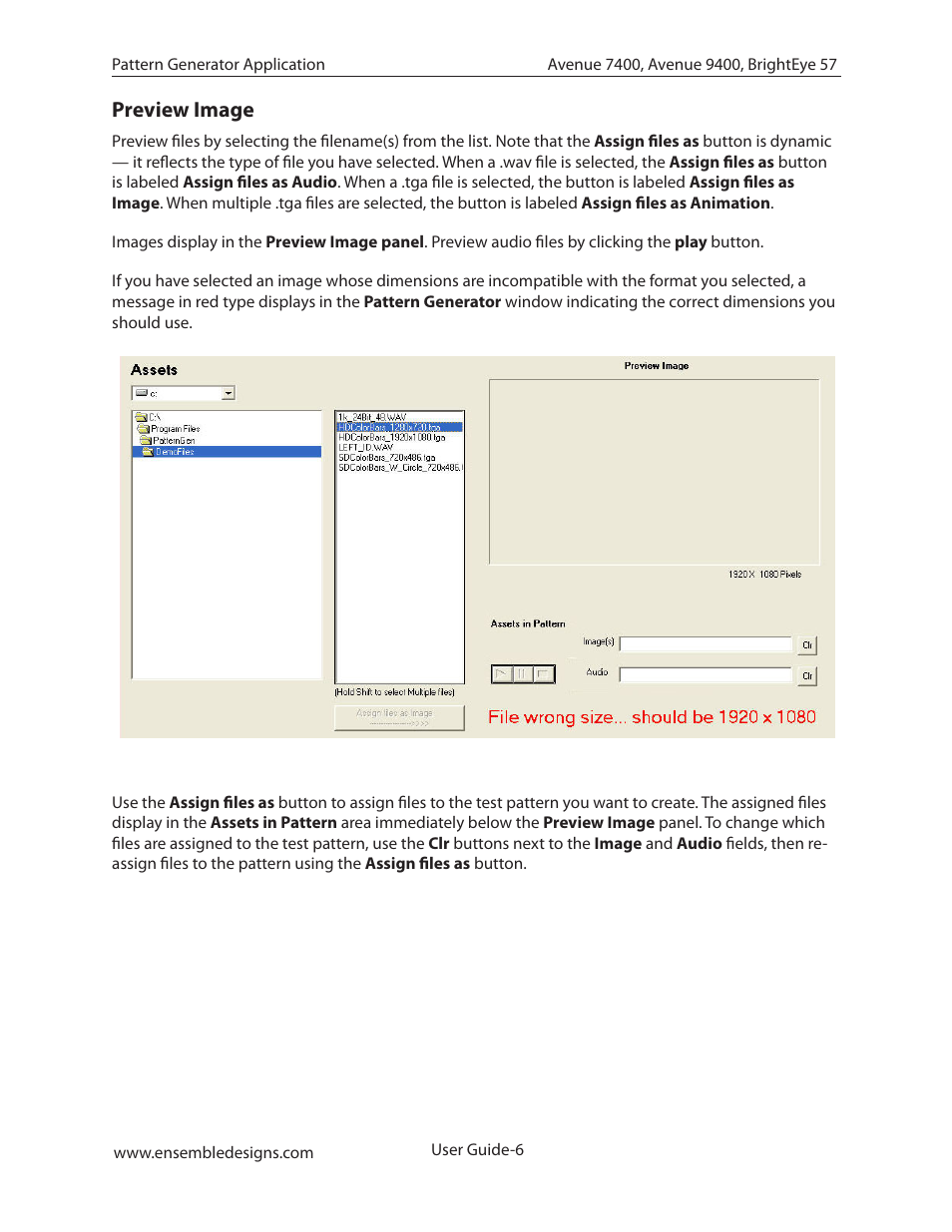 Preview image | Ensemble Designs BrightEye 57 3G/HD/SD/Analog Test Signal and Sync Pulse Generator User Manual | Page 6 / 8