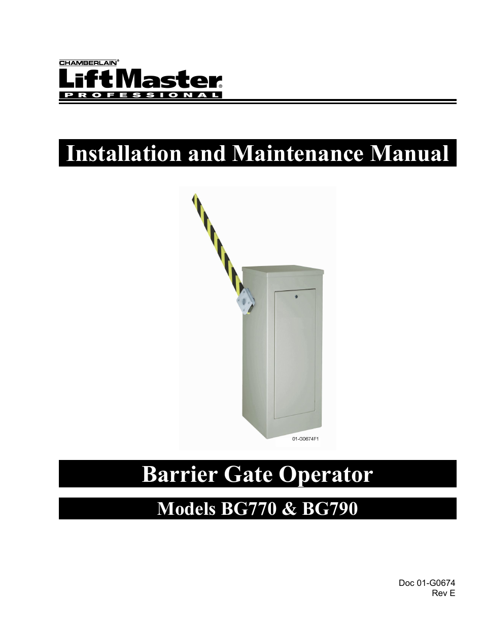 Chamberlain BG790 User Manual | 32 pages