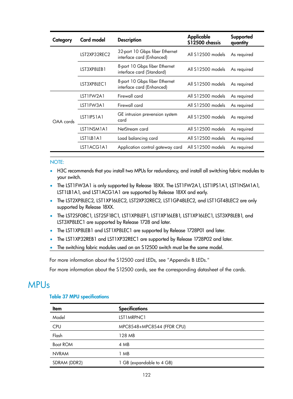 Mpus | H3C Technologies H3C S12500 Series Switches User Manual | Page 132 / 170