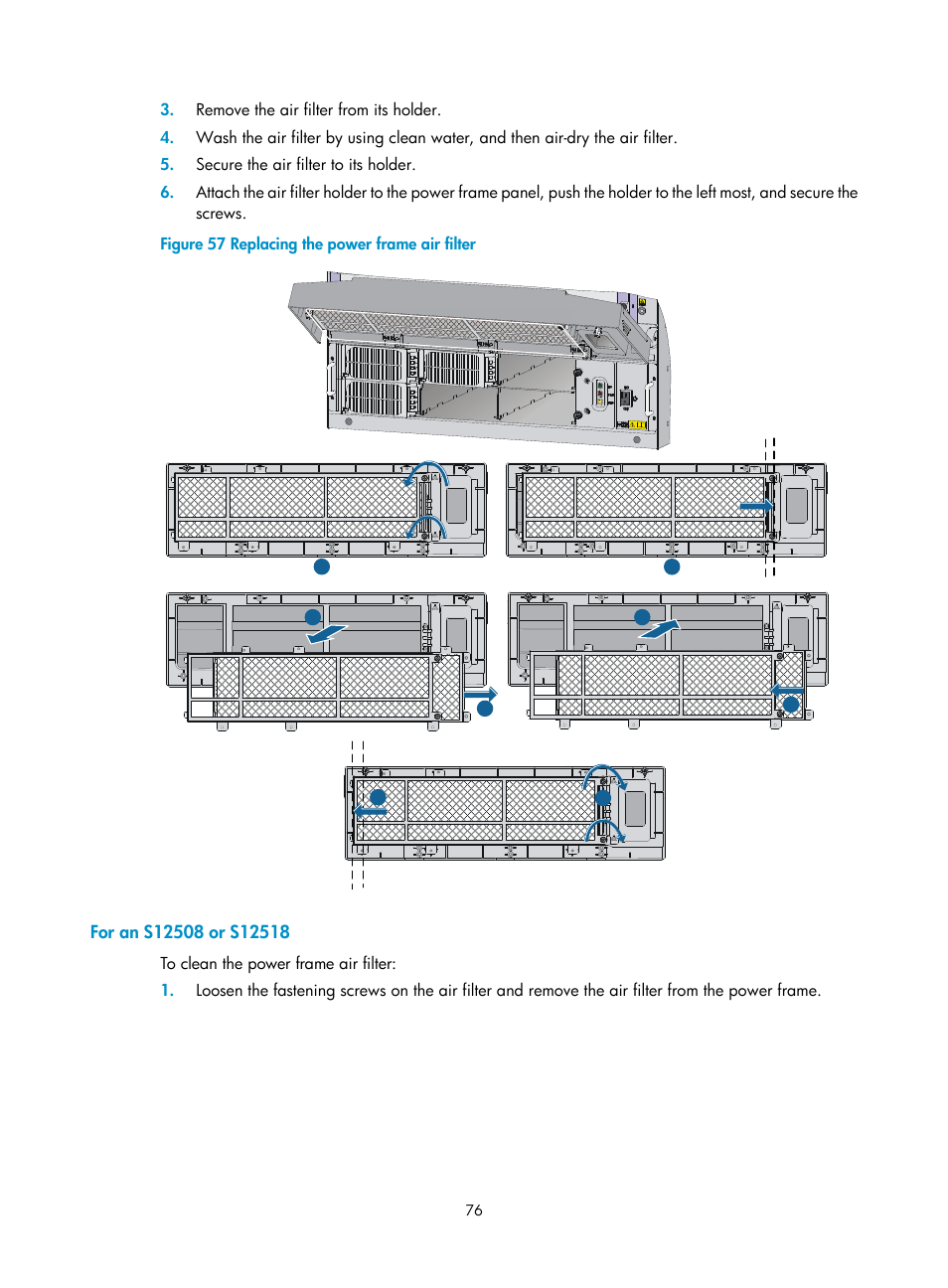 For an s12508 or s12518 | H3C Technologies H3C S12500 Series Switches User Manual | Page 86 / 163