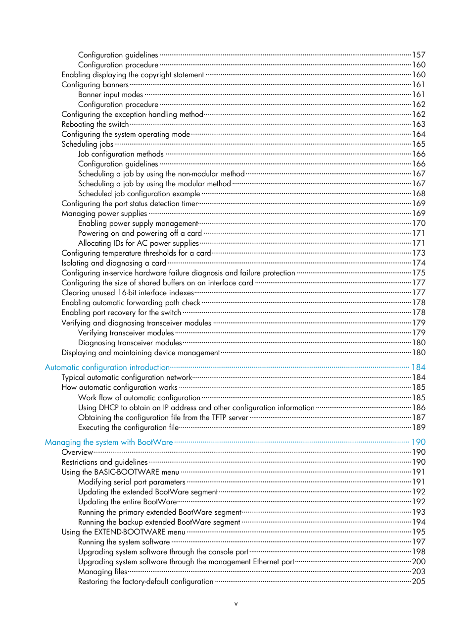 H3C Technologies H3C S12500 Series Switches User Manual | Page 11 / 237