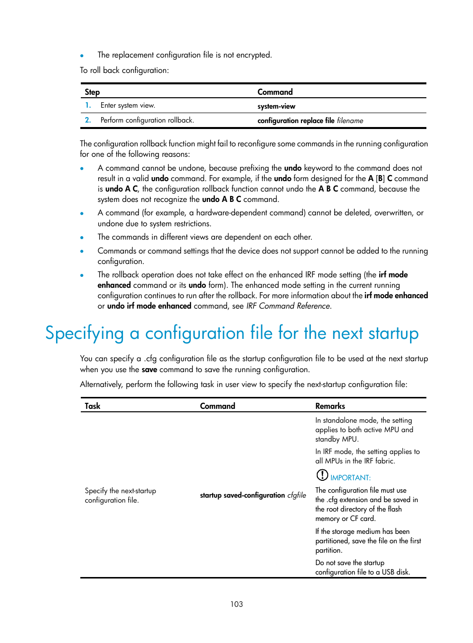 Boots (see | H3C Technologies H3C S12500 Series Switches User Manual | Page 115 / 237