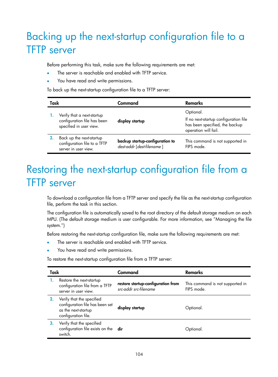 H3C Technologies H3C S12500 Series Switches User Manual | Page 116 / 237