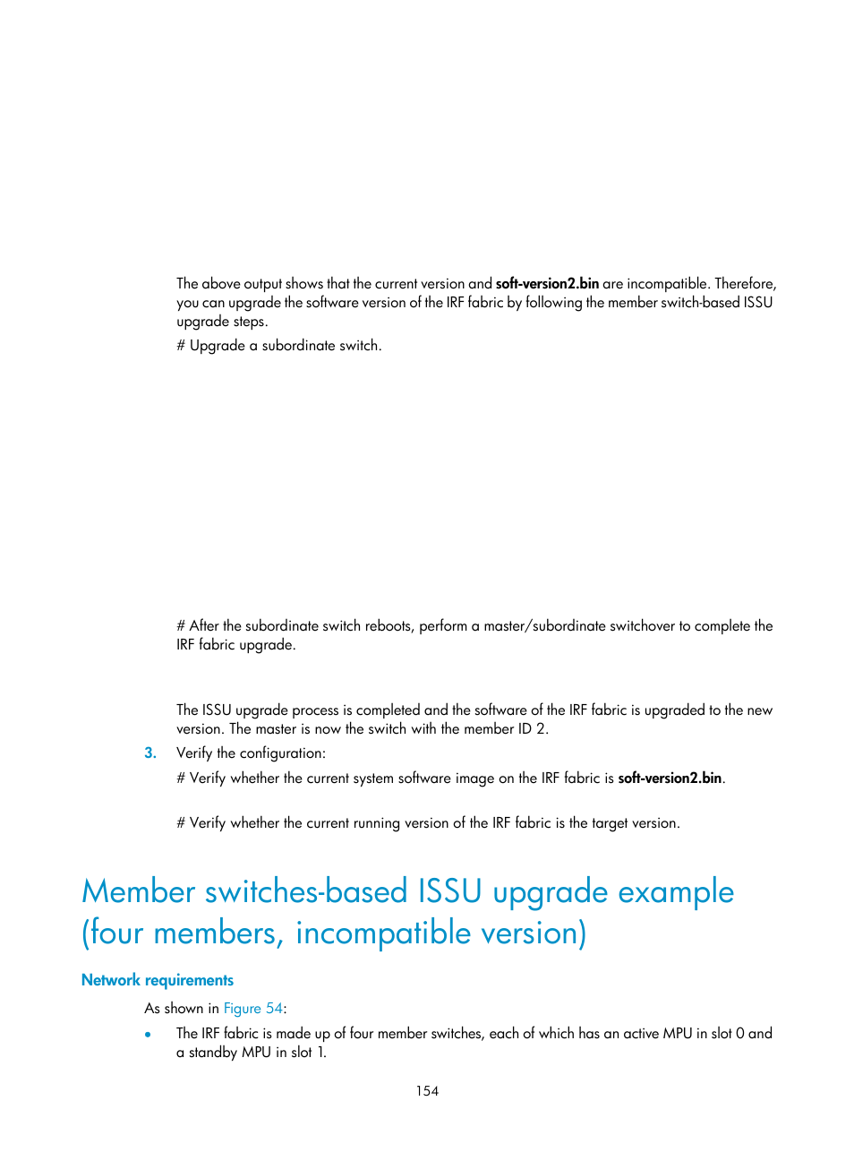 Network requirements | H3C Technologies H3C S12500 Series Switches User Manual | Page 166 / 237