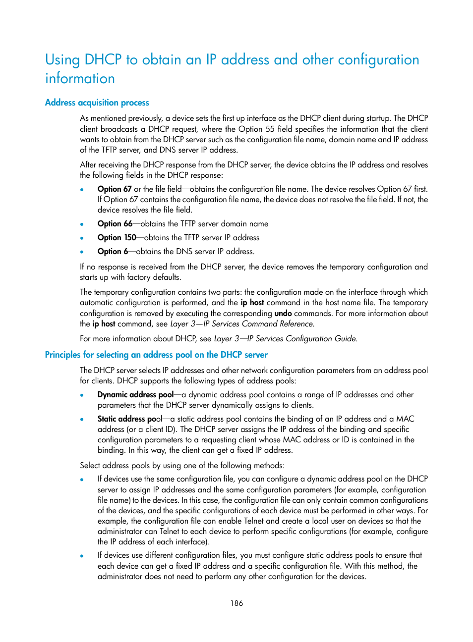 Address acquisition process | H3C Technologies H3C S12500 Series Switches User Manual | Page 198 / 237